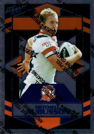 2012 NRL Dynasty Upside Down Silver Parallel - USP162 Mitchell Aubusson Sydney Roosters