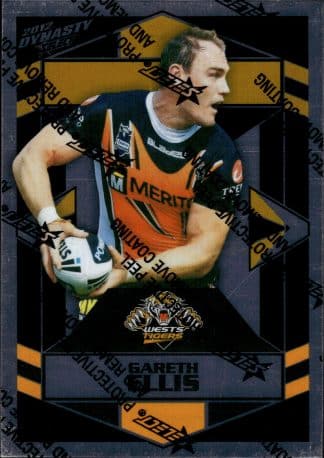 2012 NRL Dynasty Upside Down Silver Parallel - USP186 Gareth Ellis Wests Tigers