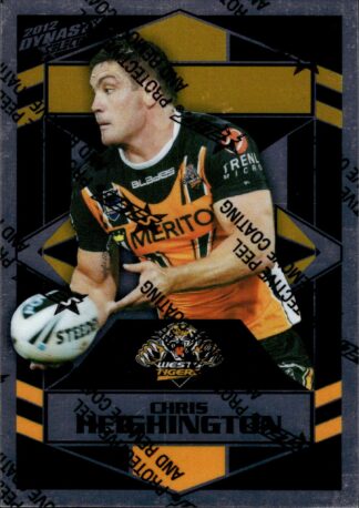 2012 NRL Dynasty Upside Down Silver Parallel - USP190 Chris Heighington Wests Tigers