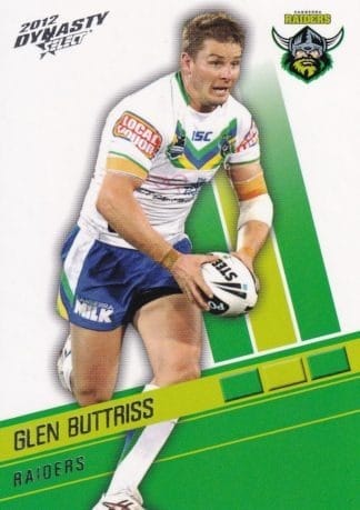 2012 NRL Dynasty Common Card - Base 018 Glen Buttriss Canberra Raiders