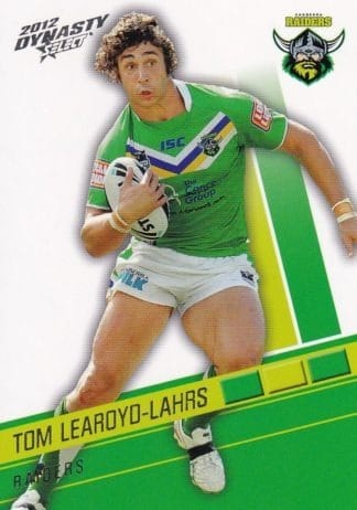 2012 NRL Dynasty Common Card - Base 023 Tom Learoyd-Lahrs Canberra Raiders