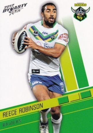 2012 NRL Dynasty Common Card - Base 025 Reece Robinson Canberra Raiders