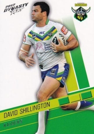 2012 NRL Dynasty Common Card - Base 026 David Shillington Canberra Raiders