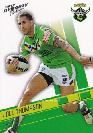 2012 NRL Dynasty Common Card - Base 027 Joel Thompson Canberra Raiders