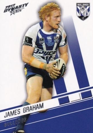 2012 NRL Dynasty Common Card - Base 033 James Graham Canterbury Bulldogs