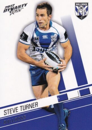 2012 NRL Dynasty Common Card - Base 040 Steve Turner Canterbury Bulldogs