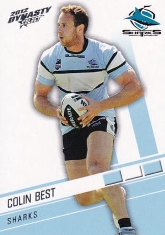 2012 NRL Dynasty Common Card - Base 041 Colin Best Cronulla Sharks