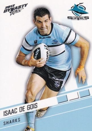 2012 NRL Dynasty Common Card - Base 043 Isaac De Gois Cronulla Sharks