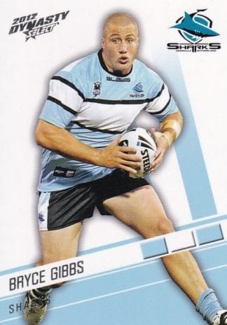 2012 NRL Dynasty Common Card - Base 047 Bryce Gibbs Cronulla Sharks