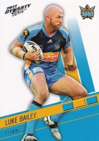 2012 NRL Dynasty Common Card - Base 053 Luke Bailey Gold Coast Titans