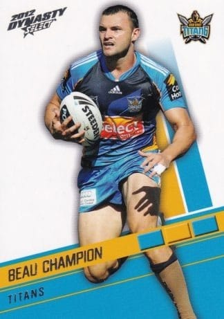 2012 NRL Dynasty Common Card - Base 055 Beau Champion Gold Coast Titans