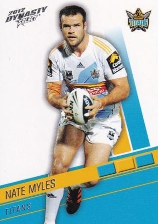 2012 NRL Dynasty Common Card - Base 061 Nate Myles Gold Coast Titans