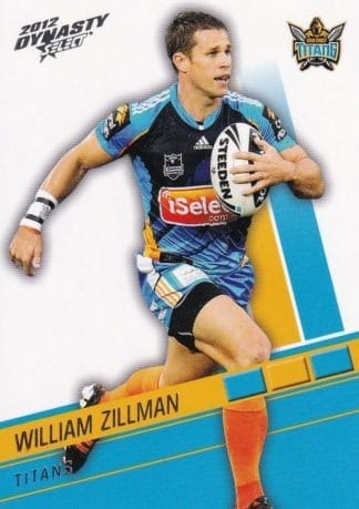 2012 NRL Dynasty Common Card - Base 064 William Zillman Gold Coast Titans