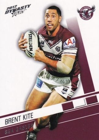 2012 NRL Dynasty Common Card - Base 070 Brent Kite Manly Sea Eagles