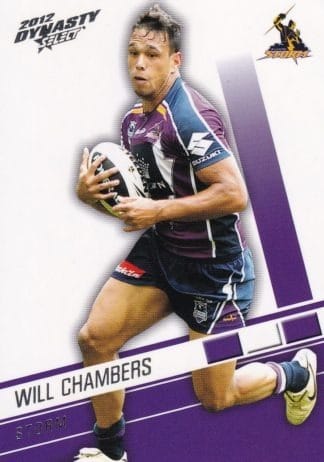 2012 NRL Dynasty Common Card - Base 078 Will Chambers Melbourne Storm