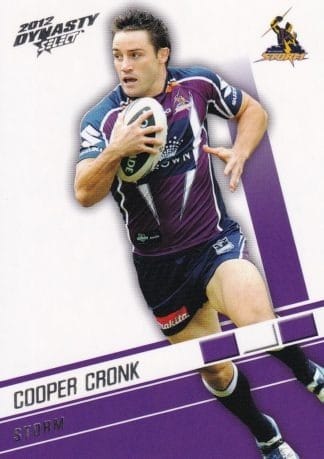 2012 NRL Dynasty Common Card - Base 079 Cooper Cronk Melbourne Storm