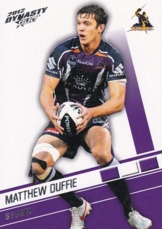 2012 NRL Dynasty Common Card - Base 080 Matthew Duffie Melbourne Storm