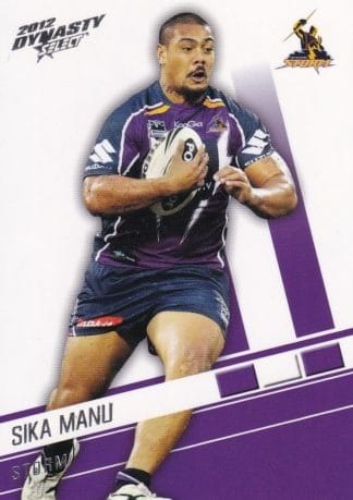 2012 NRL Dynasty Common Card - Base 084 Sika Manu Melbourne Storm
