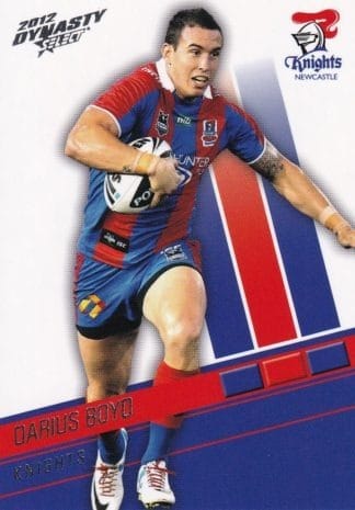 2012 NRL Dynasty Common Card - Base 089 Darius Boyd Newcastle Knights