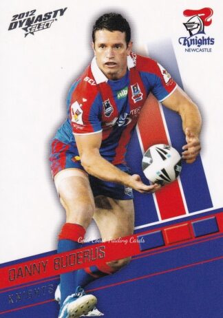 2012 NRL Dynasty Common Card - Base 090 Danny Buderus Newcastle Knights