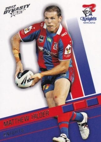 2012 NRL Dynasty Common Card - Base 094 Matthew Hilder Newcastle Knights