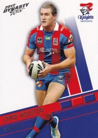 2012 NRL Dynasty Common Card - Base 095 Chris Houston Newcastle Knights