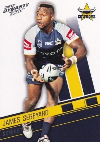 2012 NRL Dynasty Common Card - Base 106 James Segeyaro North Qld Cowboys