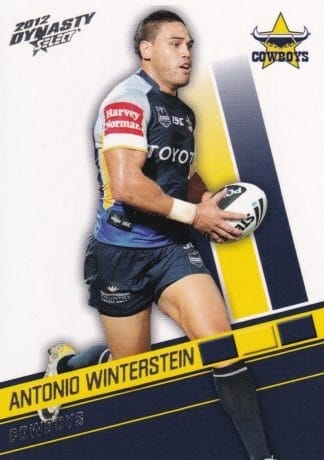 2012 NRL Dynasty Common Card - Base 112 Antonio Winterstein North Qld Cowboys