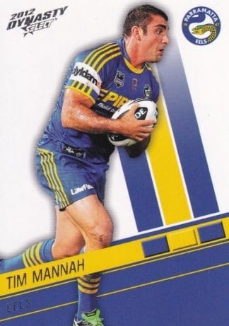 2012 NRL Dynasty Common Card - Base 118 Tim Mannah Parramatta Eels