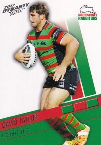 2012 NRL Dynasty Common Card - Base 160 David Taylor South Sydney Rabbitohs