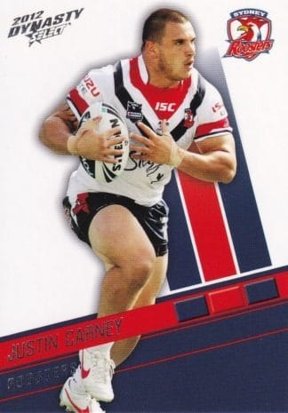 2012 NRL Dynasty Common Card - Base 163 Justin Carney Sydney Roosters