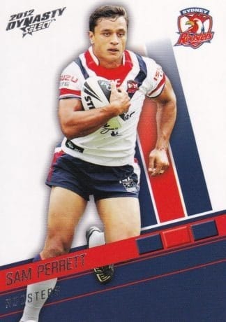 2012 NRL Dynasty Common Card - Base 171 Sam Perrett Sydney Roosters