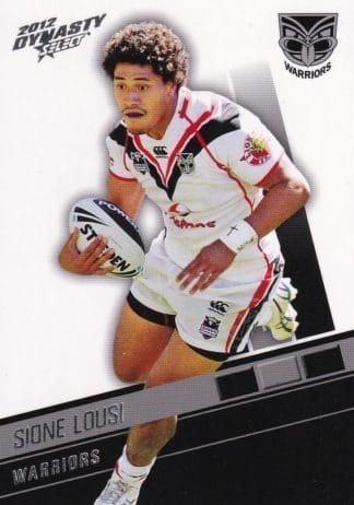 2012 NRL Dynasty Common Card - Base 177 Sione Lousi Warriors