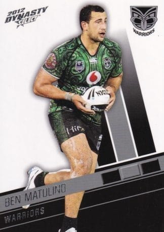 2012 NRL Dynasty Common Card - Base 181 Ben Matulino Warriors