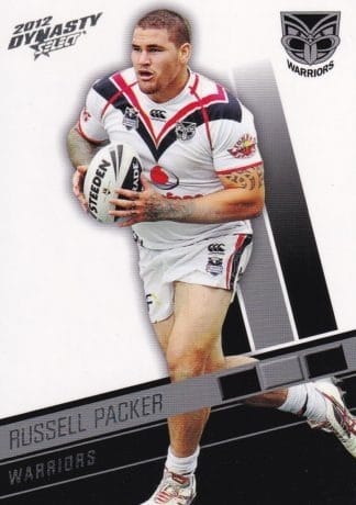 2012 NRL Dynasty Common Card - Base 182 Russell Packer Warriors