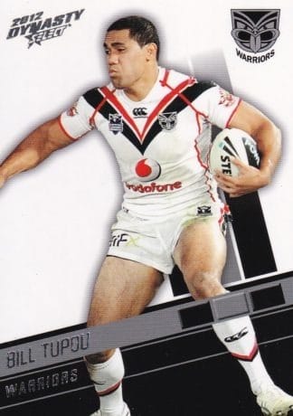 2012 NRL Dynasty Common Card - Base 183 Bill Tupou Warriors