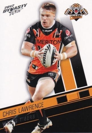 2012 NRL Dynasty Common Card - Base 191 Chris Lawrence Wests Tigers