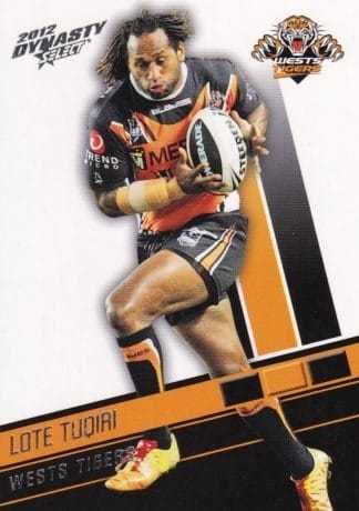 2012 NRL Dynasty Common Card - Base 194 Lote Tuqiri Wests Tigers