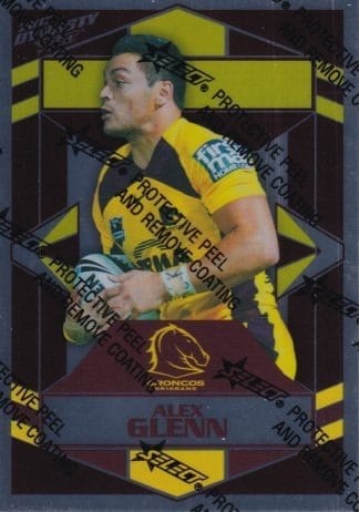 2012 NRL Dynasty Silver Parallel - SP007 Alex Glenn Brisbane Broncos