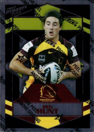 2012 NRL Dynasty Silver Parallel - SP011 Ben Hunt Brisbane Broncos