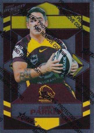 2012 NRL Dynasty Silver Parallel - SP012 Corey Parker Brisbane Broncos