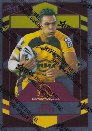 2012 NRL Dynasty Silver Parallel - SP014 Ben Te'o Brisbane Broncos