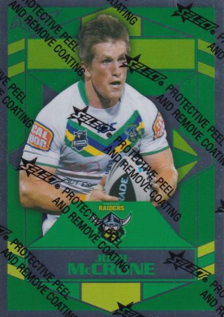 2012 NRL Dynasty Silver Parallel - SP024 Josh McCrone Canberra Raiders
