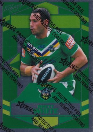 2012 NRL Dynasty Silver Parallel - SP028 Brett White Canberra Raiders