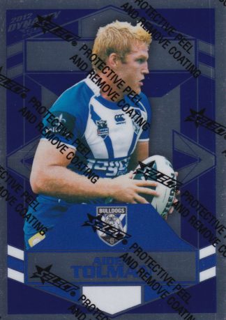 2012 NRL Dynasty Silver Parallel - SP039 Aiden Tolman Canterbury Bulldogs