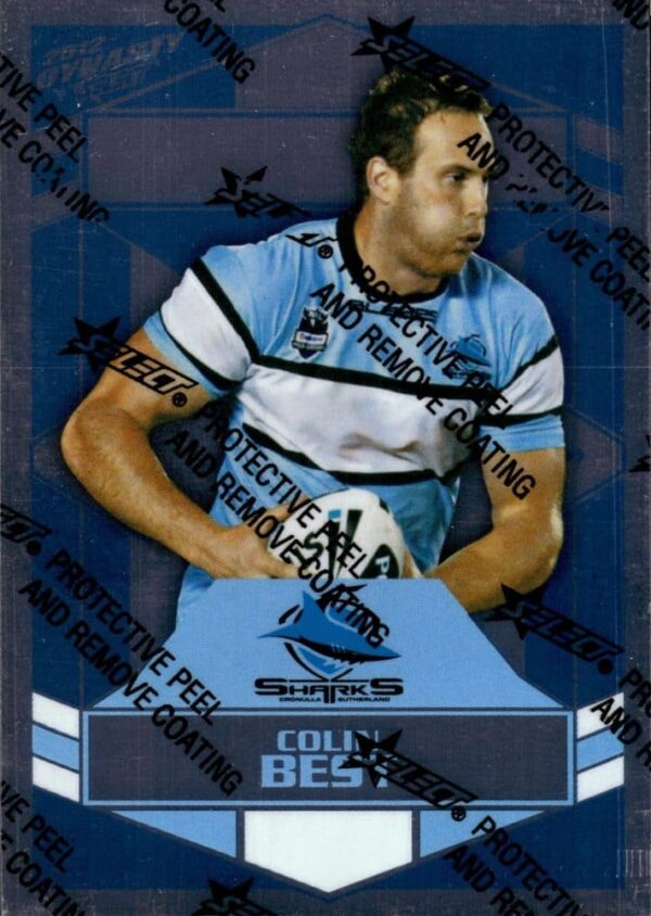 2012 NRL Dynasty Silver Parallel - SP041 Colin Best Cronulla Sharks