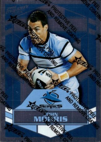 2012 NRL Dynasty Silver Parallel - SP049 John Morris Cronulla Sharks