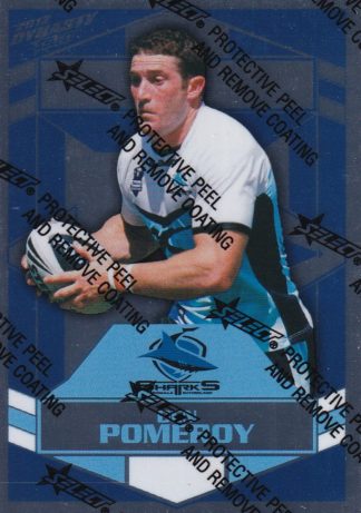 2012 NRL Dynasty Silver Parallel - SP050 Ben Pomeroy Cronulla Sharks