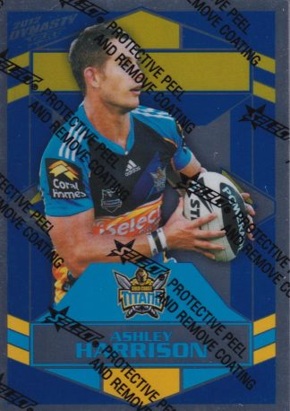 2012 NRL Dynasty Silver Parallel - SP057 Ashley Harrison Gold Coast Titans