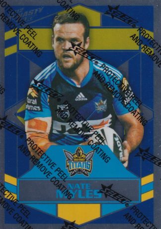 2012 NRL Dynasty Silver Parallel - SP061 Nate Myles Gold Coast Titans